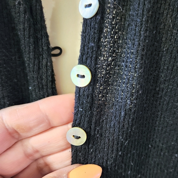Divided Black Knit Duster Sweater Cardigan - Picture 8 of 8